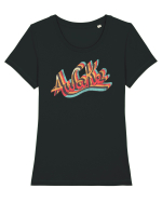 Awake Tricou mânecă scurtă guler larg fitted Damă Expresser