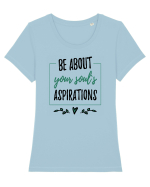Soul aspirations Tricou mânecă scurtă guler larg fitted Damă Expresser