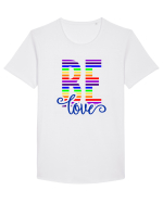 BE love Tricou mânecă scurtă guler larg Bărbat Skater