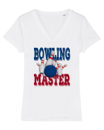 Bowling Master Tricou mânecă scurtă guler V Damă Evoker