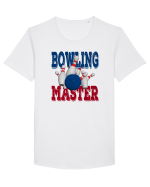 Bowling Master Tricou mânecă scurtă guler larg Bărbat Skater