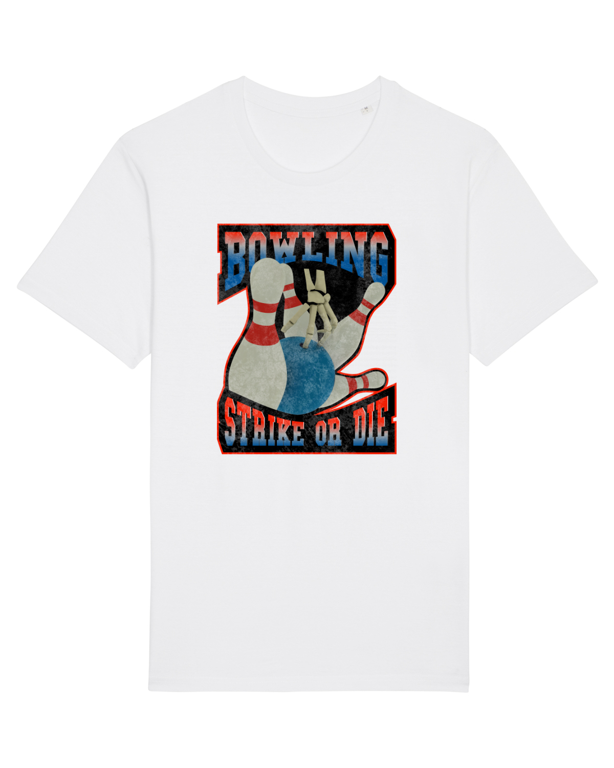 Tricou mânecă scurtă Unisex Rocker White
