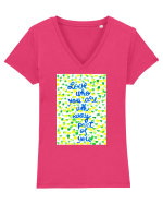 Love you Tricou mânecă scurtă guler V Damă Evoker