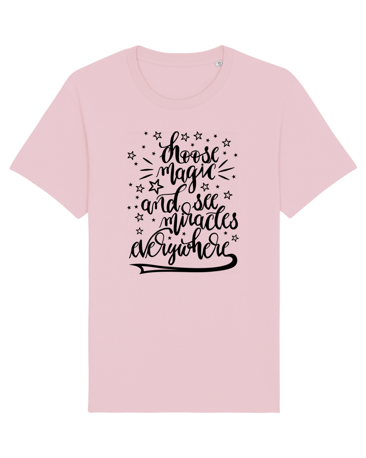 Tricou mânecă scurtă Unisex Rocker Cotton Pink