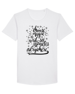 Alege magia - negru Tricou mânecă scurtă guler larg Bărbat Skater