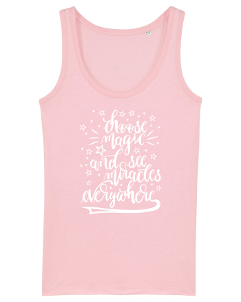 Alege magia - alb Cotton Pink