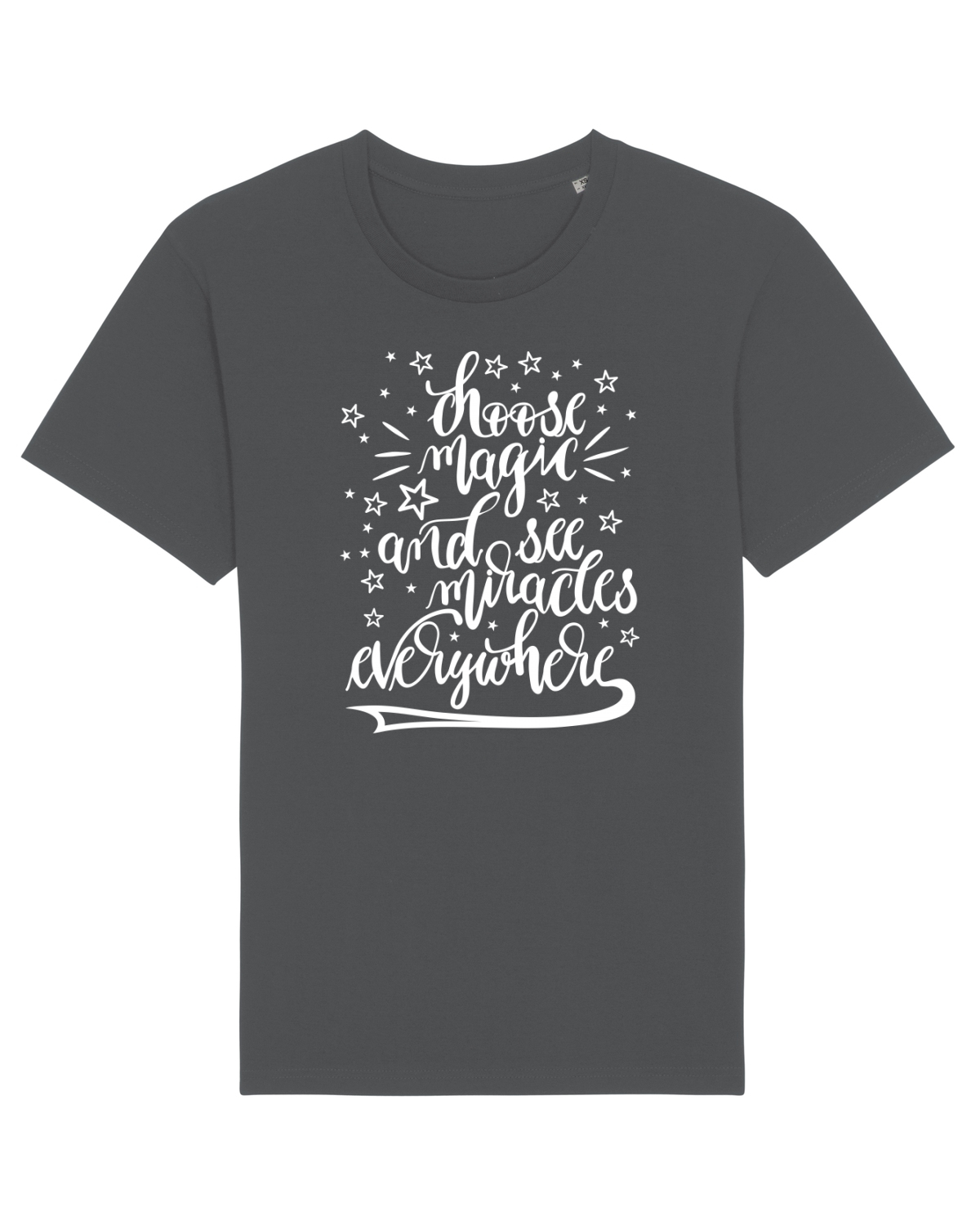 Tricou mânecă scurtă Unisex Rocker Anthracite