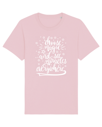Alege magia - alb Cotton Pink
