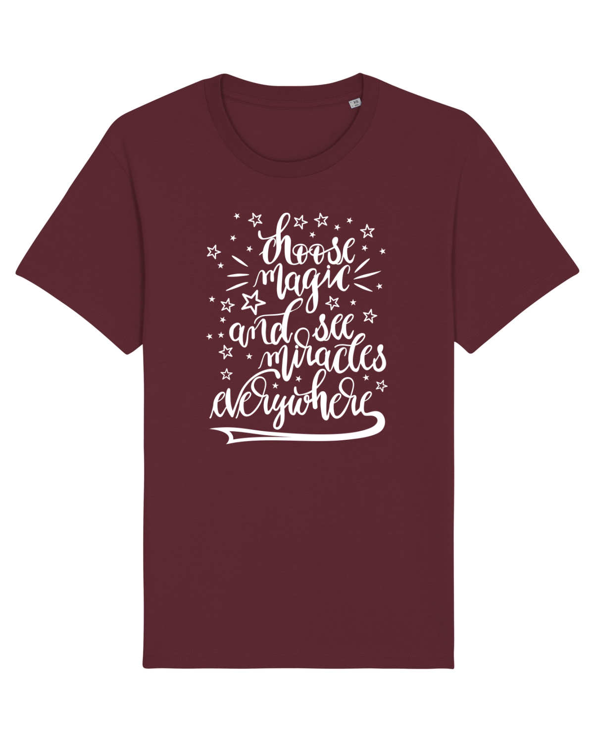 Tricou mânecă scurtă Unisex Rocker Burgundy