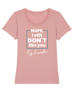 I still don`t Tricou mânecă scurtă guler larg fitted Damă Expresser