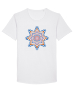 Dotted mandala 2 Tricou mânecă scurtă guler larg Bărbat Skater