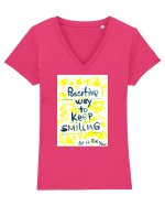 Possitive way Tricou mânecă scurtă guler V Damă Evoker