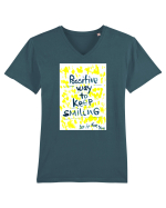 Possitive way Tricou mânecă scurtă guler V Bărbat Presenter