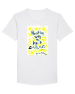 Possitive way Tricou mânecă scurtă guler larg Bărbat Skater