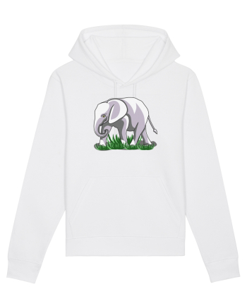 Elefant in iarba White
