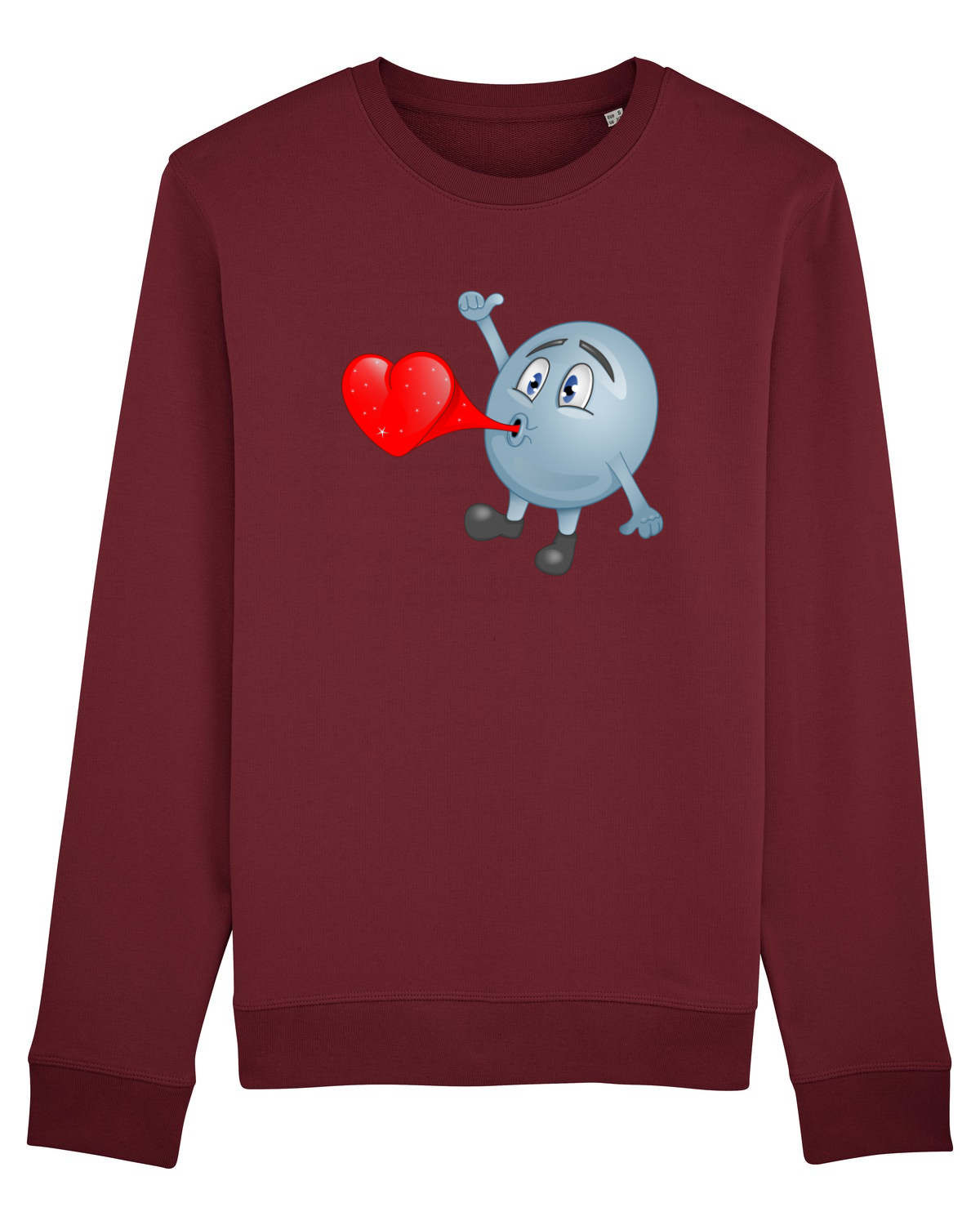 Bluză mânecă lungă Unisex Rise Burgundy