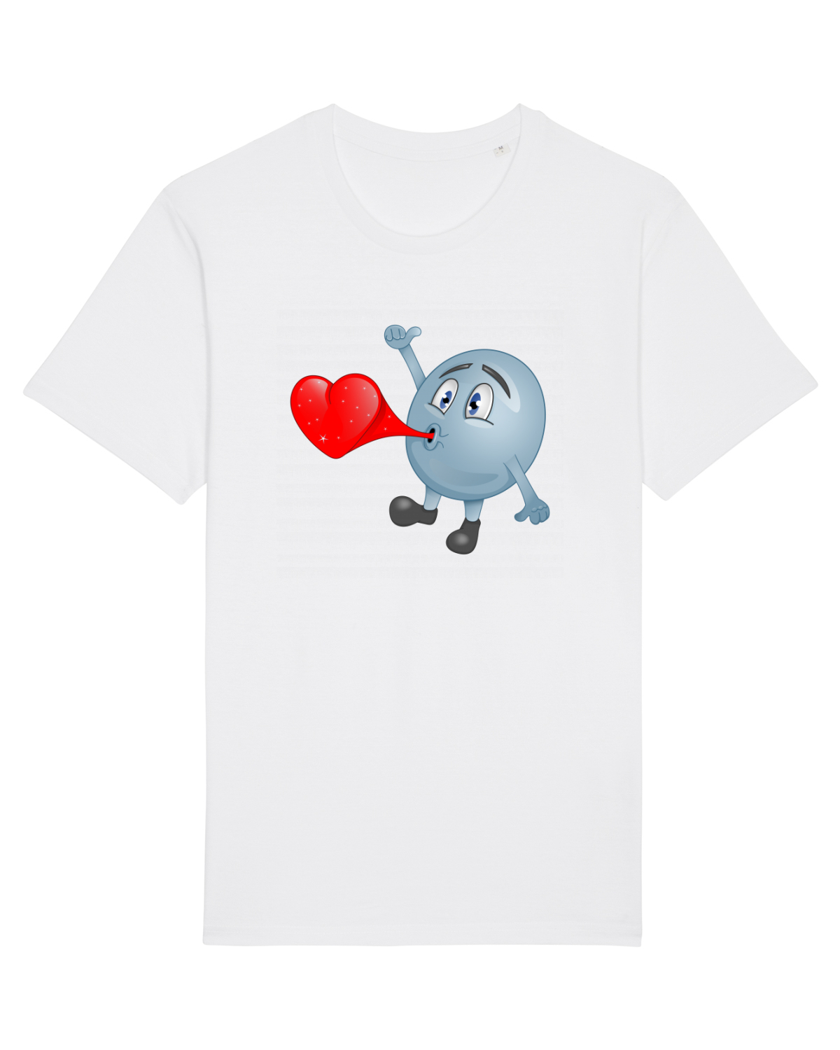 Tricou mânecă scurtă Unisex Rocker White