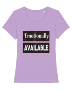 Emotionally available Tricou mânecă scurtă guler larg fitted Damă Expresser