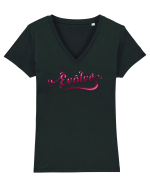 Evolve Tricou mânecă scurtă guler V Damă Evoker