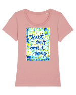 Just do it Tricou mânecă scurtă guler larg fitted Damă Expresser