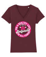 Be balanced Tricou mânecă scurtă guler V Damă Evoker