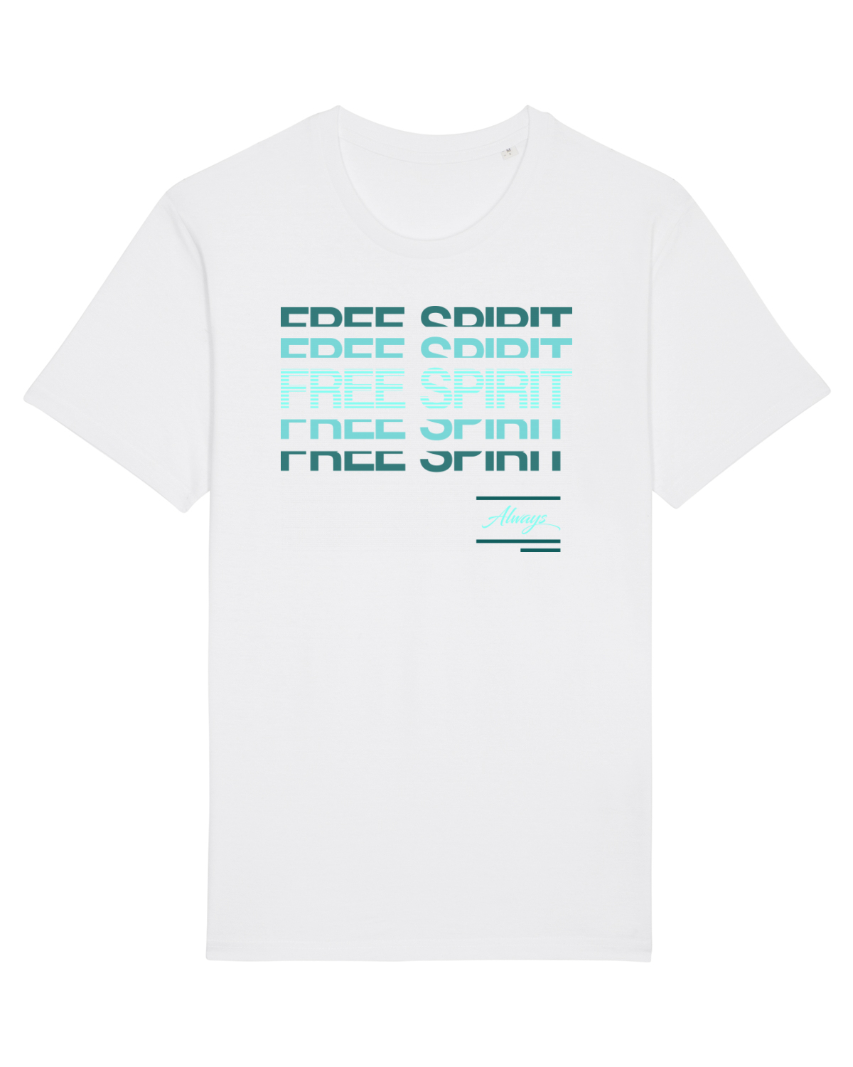 Tricou mânecă scurtă Unisex Rocker White