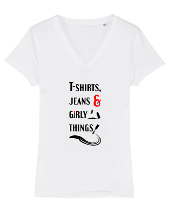 T-shirts, jeans & girly things White