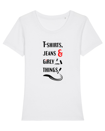 T-shirts, jeans & girly things White