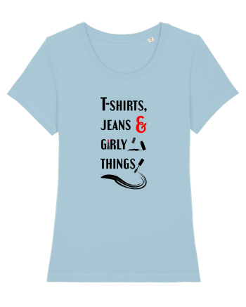 T-shirts, jeans & girly things Sky Blue