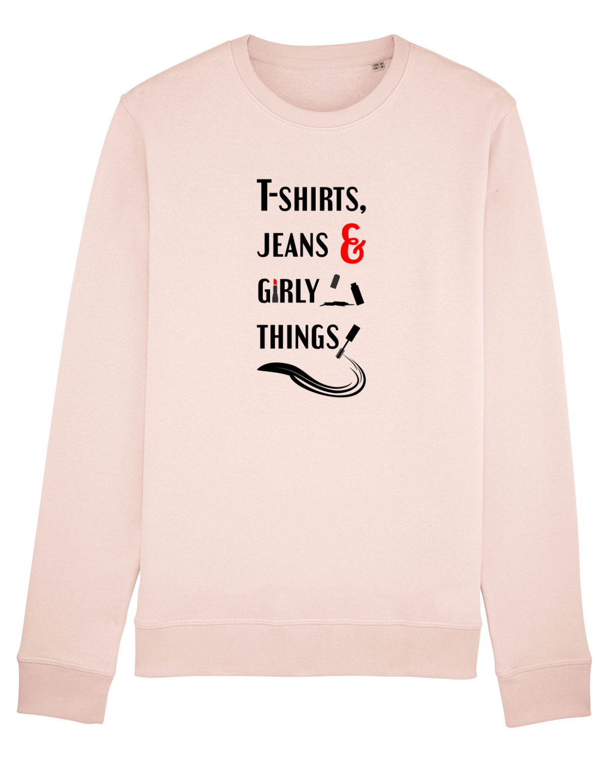 Bluză mânecă lungă Unisex Rise Candy Pink