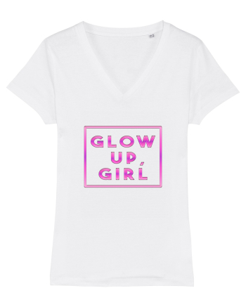 Glow up, girl White