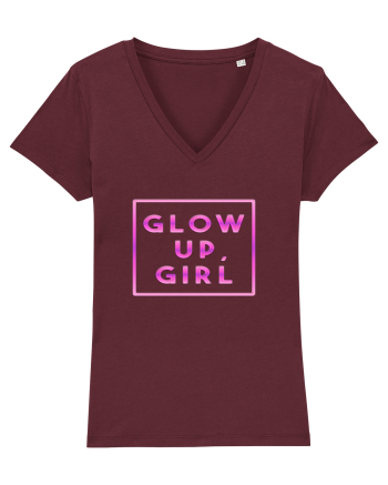 Glow up, girl Burgundy