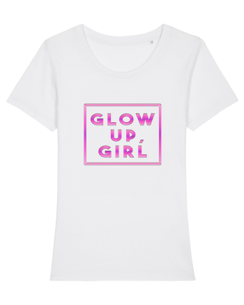 Glow up, girl White