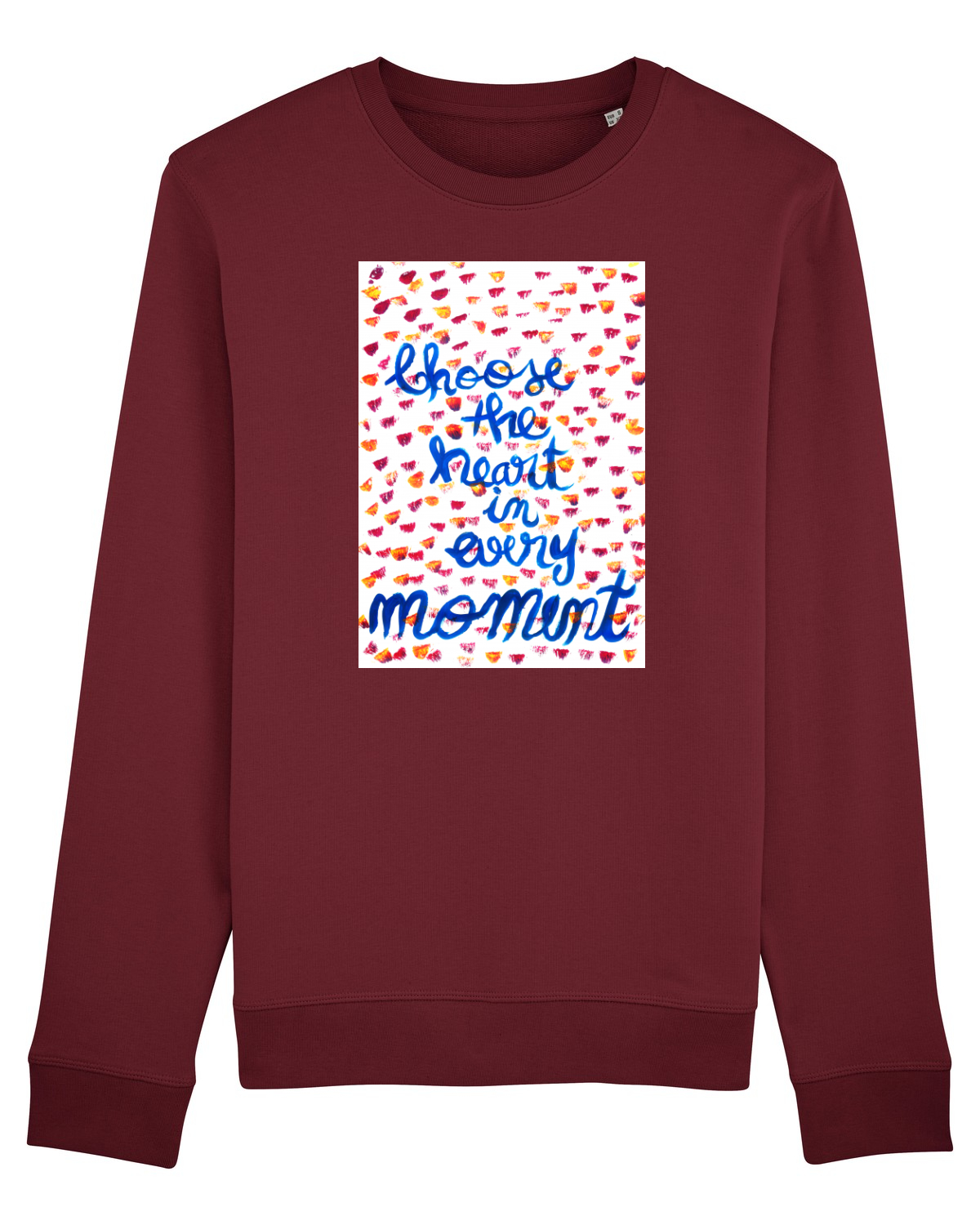 Bluză mânecă lungă Unisex Rise Burgundy