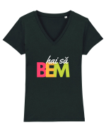 hai să BEM Tricou mânecă scurtă guler V Damă Evoker