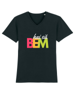 hai să BEM Tricou mânecă scurtă guler V Bărbat Presenter