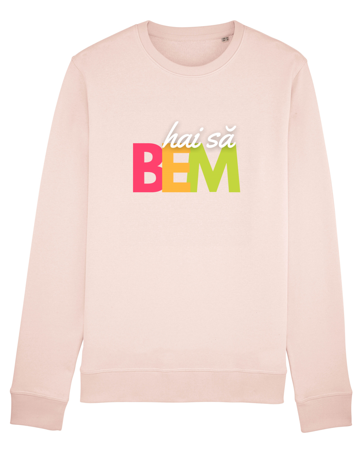 Bluză mânecă lungă Unisex Rise Candy Pink