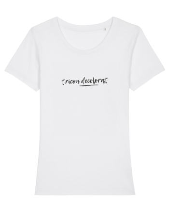 tricou decolorat White