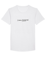 tricou decolorat Tricou mânecă scurtă guler larg Bărbat Skater