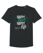 Happy mind Tricou mânecă scurtă guler larg Bărbat Skater