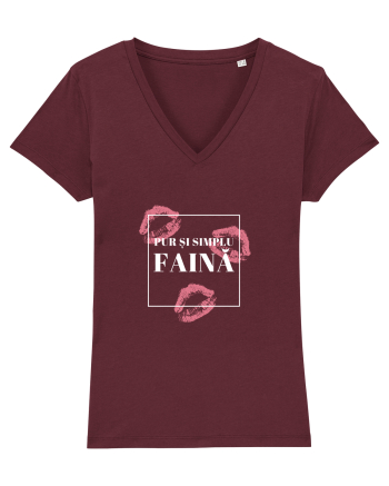 Pur si simplu FAINA Burgundy