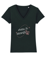 VREAU ÎN VACANȚĂ!!!! Tricou mânecă scurtă guler V Damă Evoker