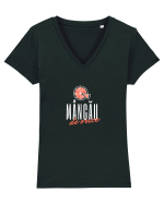 Mâncău Tricou mânecă scurtă guler V Damă Evoker