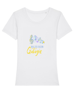 Hai să facem GĂLĂGIE!!!! Tricou mânecă scurtă guler larg fitted Damă Expresser