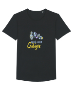 Hai să facem GĂLĂGIE!!!! Tricou mânecă scurtă guler larg Bărbat Skater