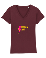 niciodata LUNI Tricou mânecă scurtă guler V Damă Evoker