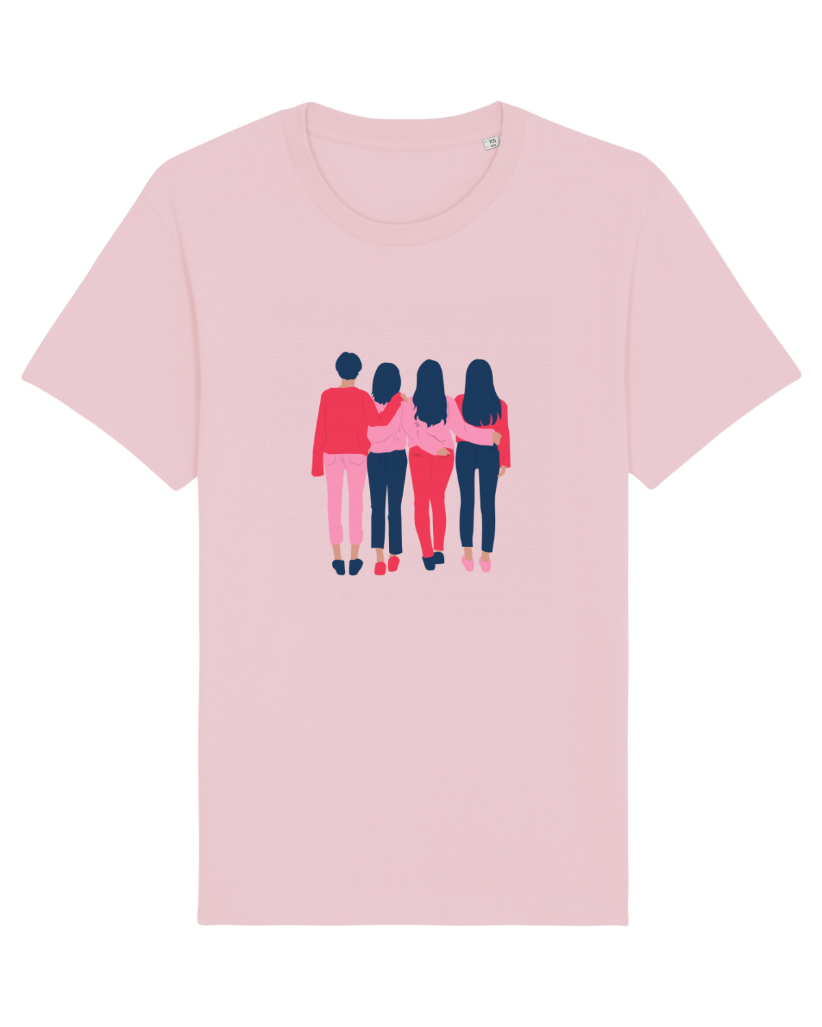 Tricou mânecă scurtă Unisex Rocker Cotton Pink