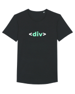 Programator??? Tricou mânecă scurtă guler larg Bărbat Skater
