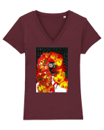 Cosmos Tricou mânecă scurtă guler V Damă Evoker