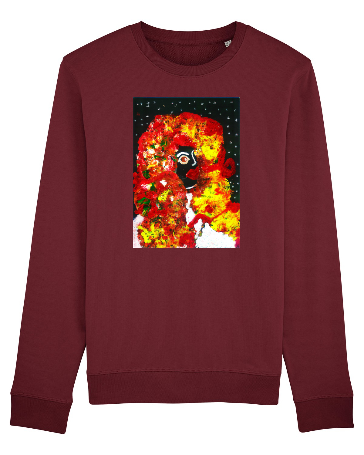 Bluză mânecă lungă Unisex Rise Burgundy